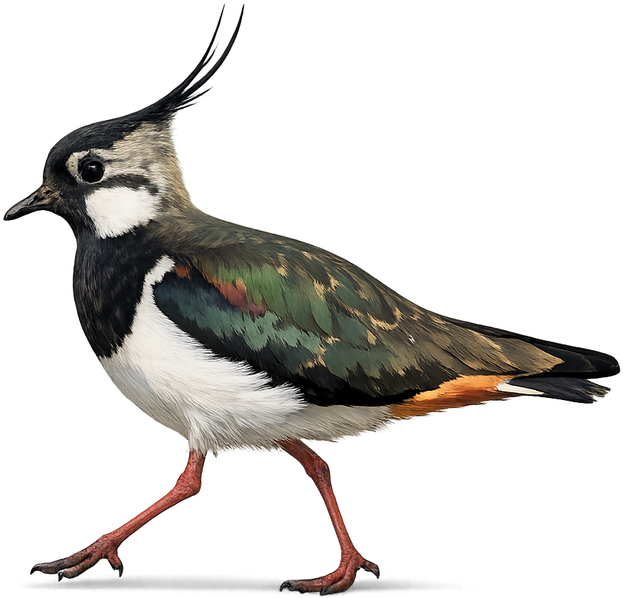 AI-generated drawing of a Northern Lapwing